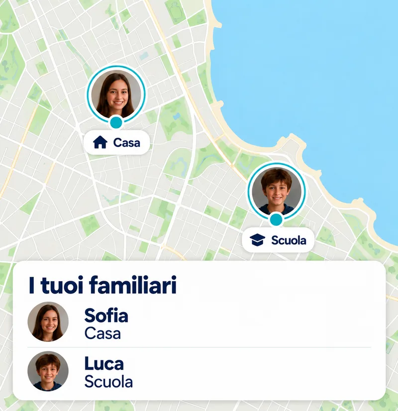 Anteprima illustrativa della mappa familiare di Tutera